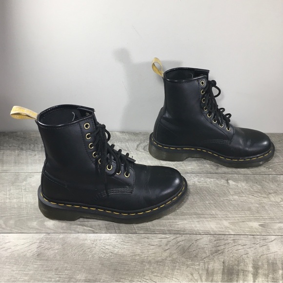 Dr Doc Docs Martens 14045 Vegan Felix Womens Combat Lace Up Boots Size UK 5 US 7 - Picture 3 of 11